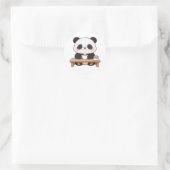 panda,warm,genezend,langzaam,innerlijke vrede #014 ronde sticker (Tas)