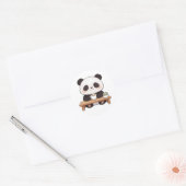 panda,warm,genezend,langzaam,innerlijke vrede #014 ronde sticker (Envelop)
