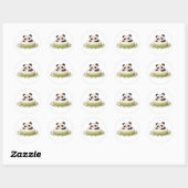 panda,warm,genezend,langzaam,innerlijke vrede #04 ronde sticker (Vel)