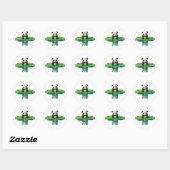 panda,warm,genezend,langzaam,innerlijke vrede #07 ronde sticker (Vel)