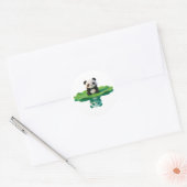 panda,warm,genezend,langzaam,innerlijke vrede #07 ronde sticker (Envelop)
