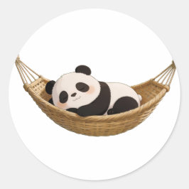 panda,warm,healing,slow-paced,inner peace #016 ronde sticker