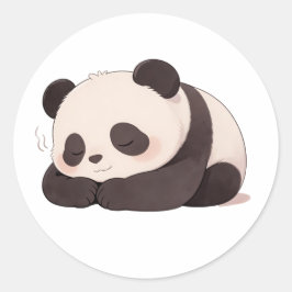 panda,warm,healing,slow-paced,inner peace #01 ronde sticker