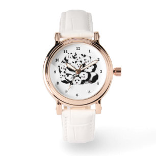 Panda Watch Cadeau Gelukkig Gezin - Knuffel Horloge