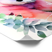 Panda Waterverf Portret 1 Poster (Hoek)