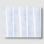 Panda Waterverf Thema Baby shower (Boys Blue) Gastenboek (Achterkant)