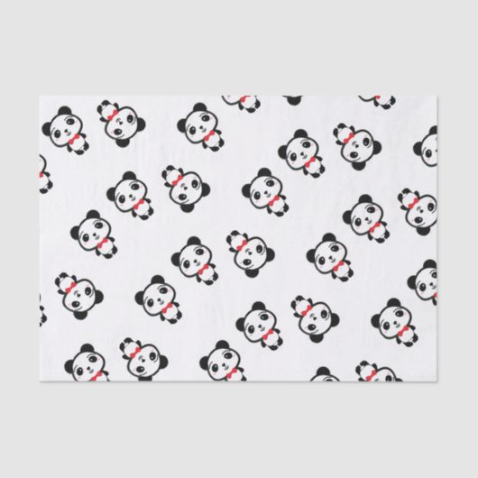 Panda-weefselpapier Tissuepapier (Voorkant)