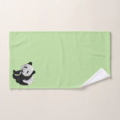 Panda Welp Groen Bad Handdoek (Handdoek)