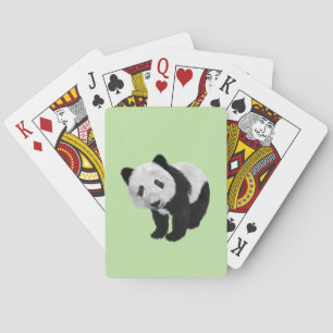 Panda Welp Groen Pokerkaarten