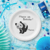 Panda Welp Papieren Bordje (Feest)