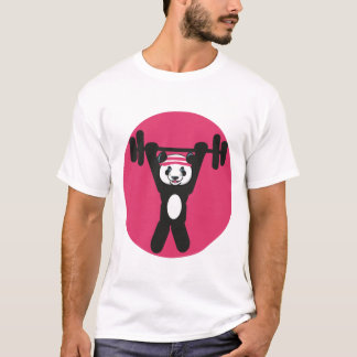 Panda werkt uit t-shirt