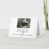 Panda, wil je een lunchkaart maken? kaart (Achterkant)