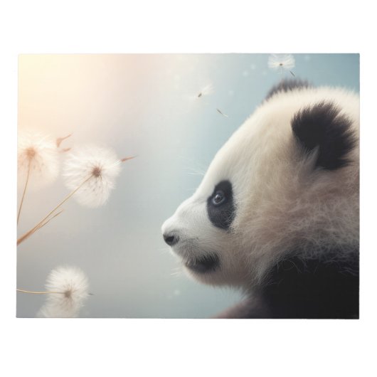 Panda wild dier rustig vredig notitieblok (Voorkant)