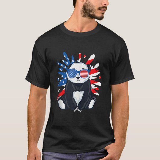 Panda Wildlife Animal Zookeeper Panda Bear Usa T-shirt (Voorkant)