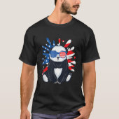 Panda Wildlife Animal Zookeeper Panda Beer USA T-shirt (Voorkant)