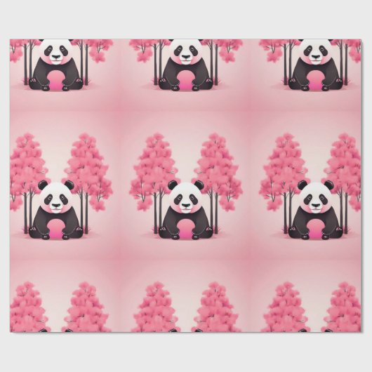 Panda Wildlife & Natuur Cadeaupapier (Vlak)
