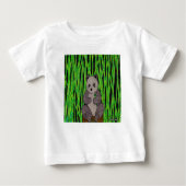 Panda (wit) - Baby T-shirt (Voorkant)