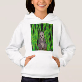 Panda (wit) - Meisjes Hoodie