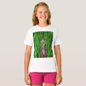 Panda (wit) - T-shirt voor meisjes (Voorkant volledig)