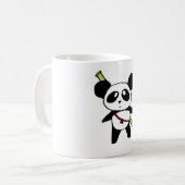 Panda with bambu stick - by MyPanda Koffiemok (Voorkant links)