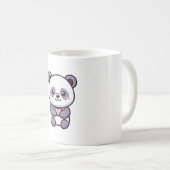 Panda with Heart – Cute Whimsical Illustration Koffiemok (Voorkant rechts)