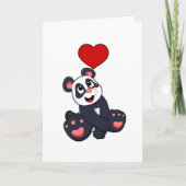 Panda with Heart Kaart (Voorkant)