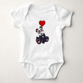 Panda with Heart Romper (Voorkant)