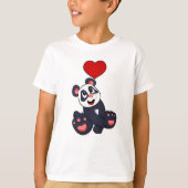 Panda with Heart T-shirt (Voorkant)