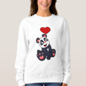 Panda with Heart Trui (Voorkant)