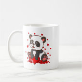 Panda With Hearts Valentines Day Women And Girls  Koffiemok (Links)