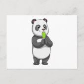 Panda with Popsicle Briefkaart (Voorkant)