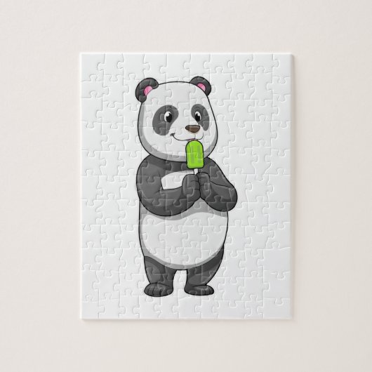 Panda with Popsicle Legpuzzel (Verticaal)