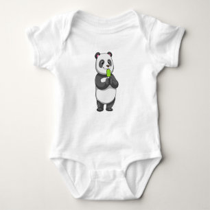 Panda with Popsicle Romper