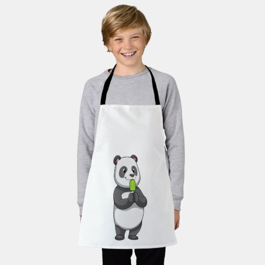 Panda with Popsicle Schort (Gedragen)