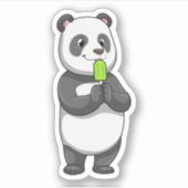 Panda with Popsicle Sticker (Voorkant)