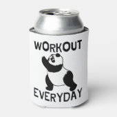 Panda Workout Gym Blikjeskoeler (Blikje Voorkant)