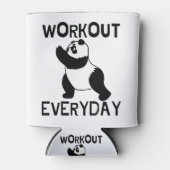 Panda Workout Gym Blikjeskoeler (Voorkant)