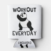 Panda Workout Gym Blikjeskoeler (Achterkant)