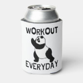 Panda Workout Gym Blikjeskoeler (Blikje Achterkant)