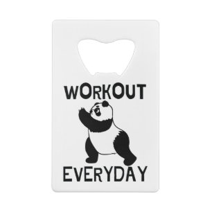 Panda Workout Gym Creditkaart Flessenopener