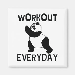 Panda Workout Gym Magneet