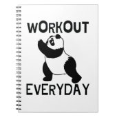 Panda Workout Gym Notitieboek (Voorkant)
