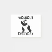 Panda Workout Gym Post-it® Notes (Voorkant)