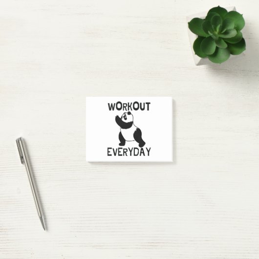 Panda Workout Gym Post-it® Notes (Kantoor)