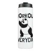 Panda Workout Gym Thermosbeker (Voorkant)