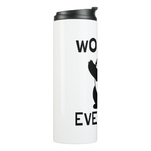 Panda Workout Gym Thermosbeker (Gedraaid links)