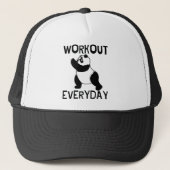 Panda Workout Gym Trucker Pet (Voorkant)