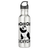 Panda Workout Gym Waterfles (Voorkant)