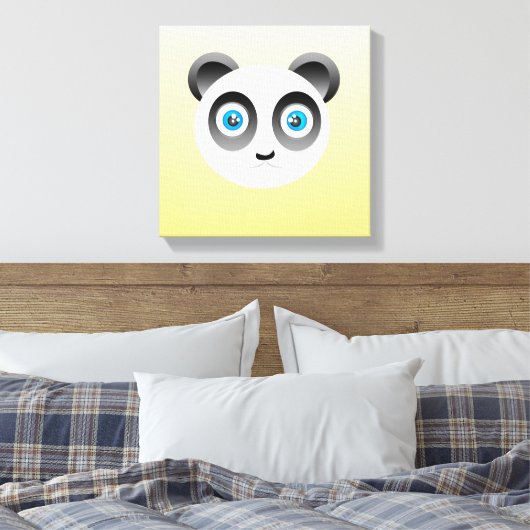 Panda Wrapped Canvas Afdruk (Insitu (Slaapkamer))