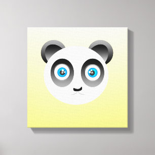 Panda Wrapped Canvas Afdruk